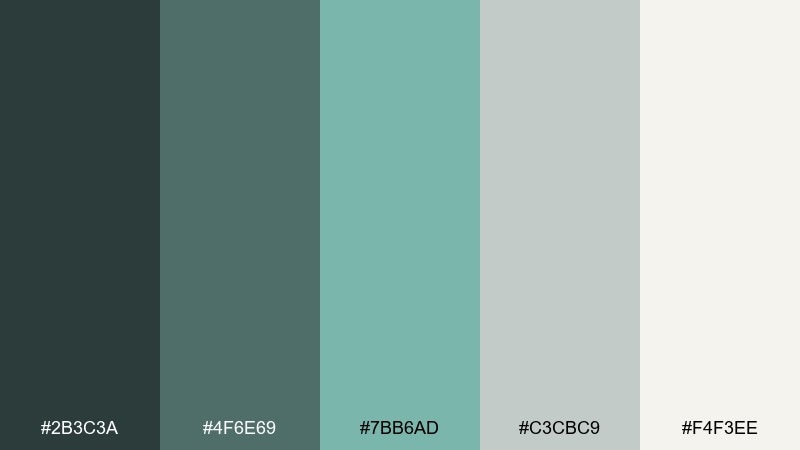 eucalyptus smoke color palette with hex codes