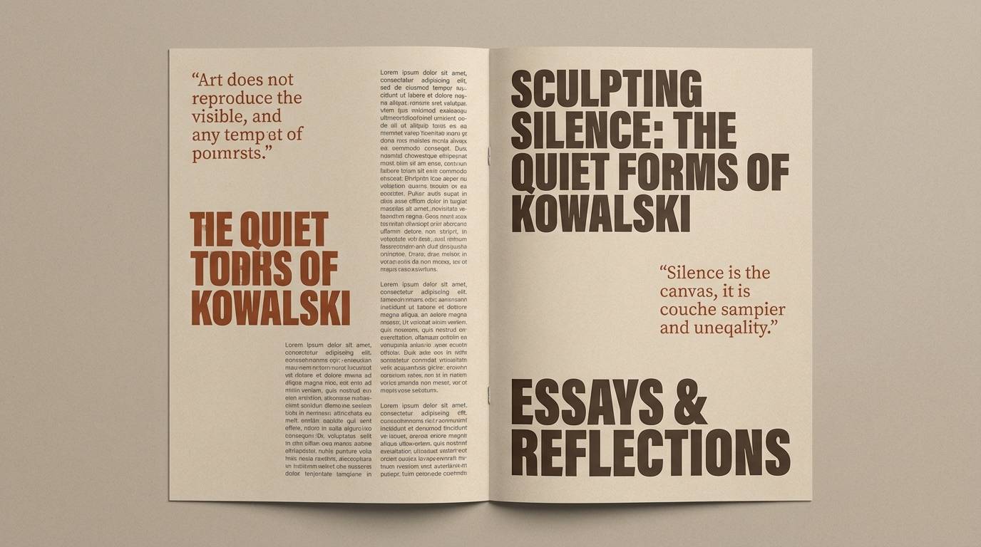 exhibition catalog spread