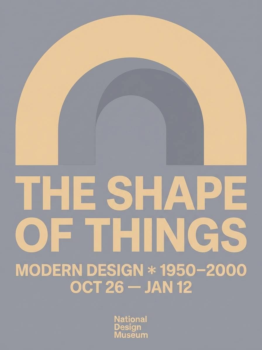 minimal exhibition poster