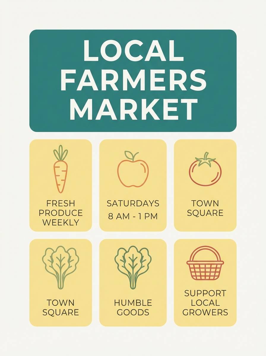 farmers market flyer