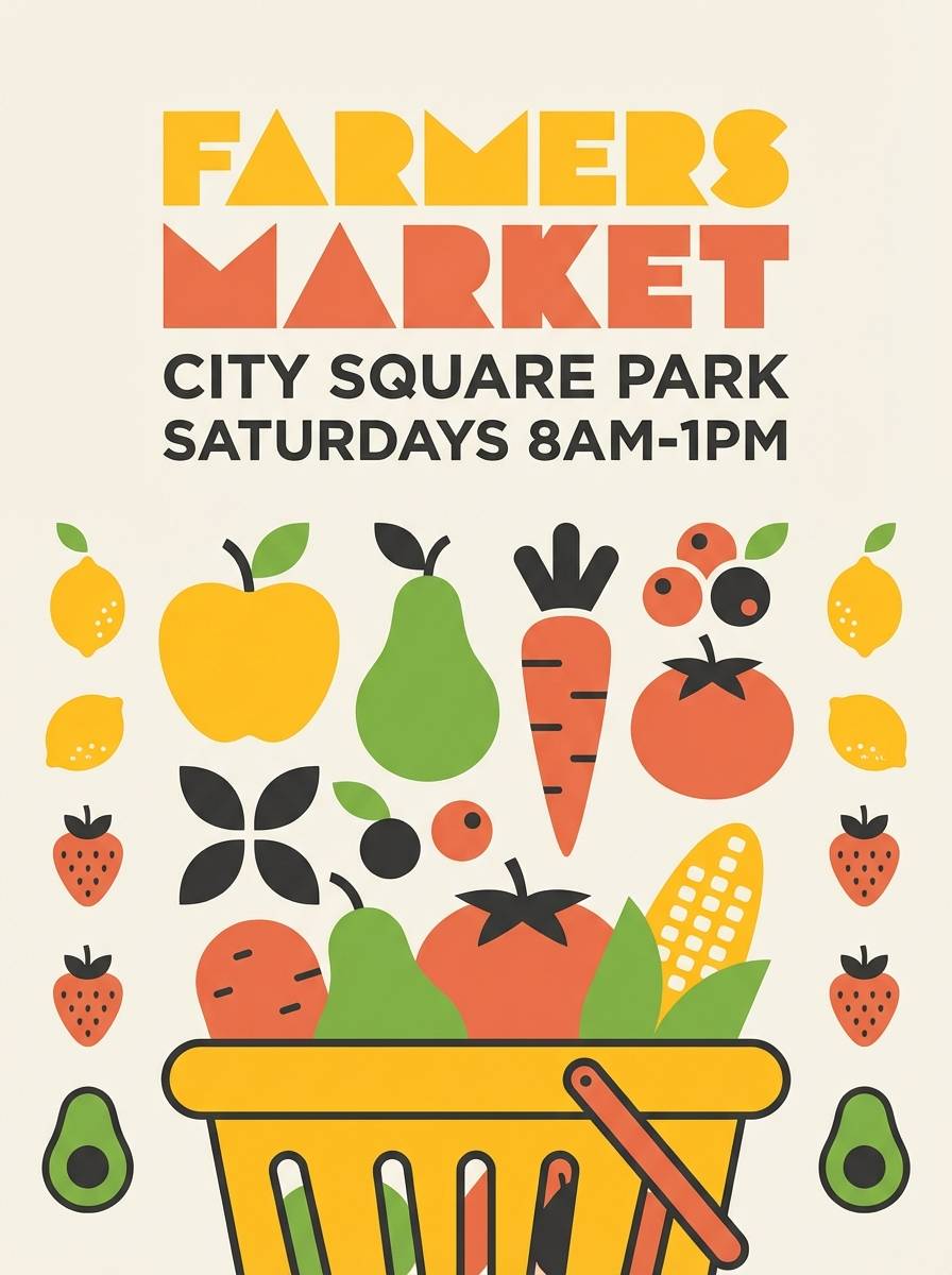 farmers market poster