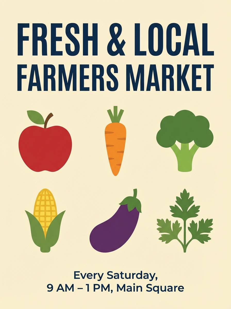 farmers market poster