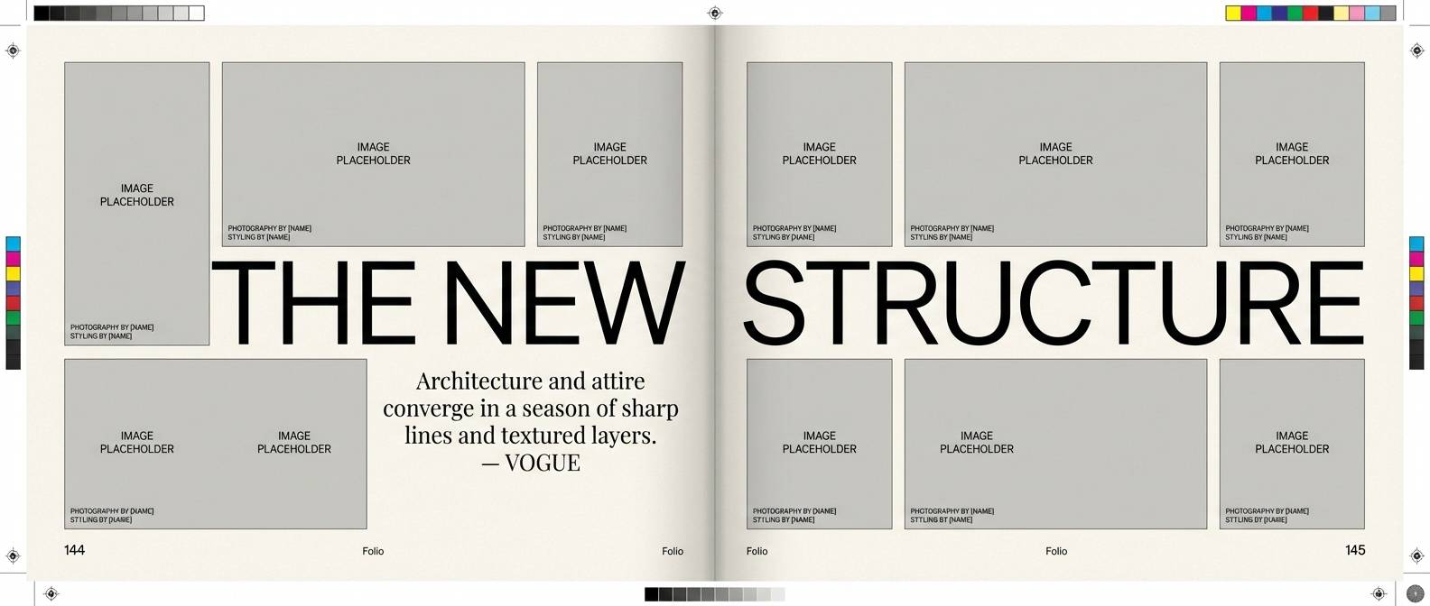 editorial spread layout