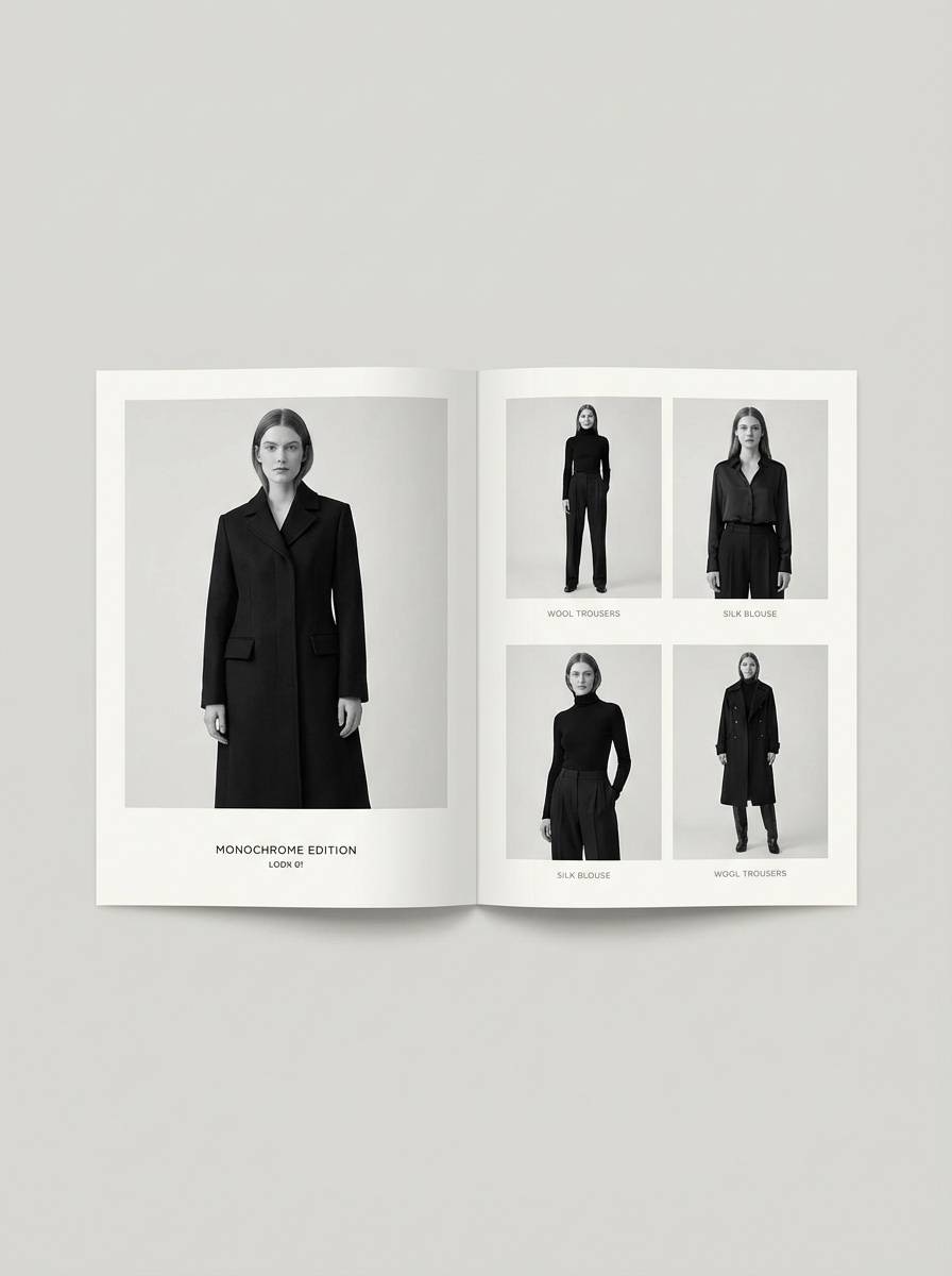 fashion lookbook page