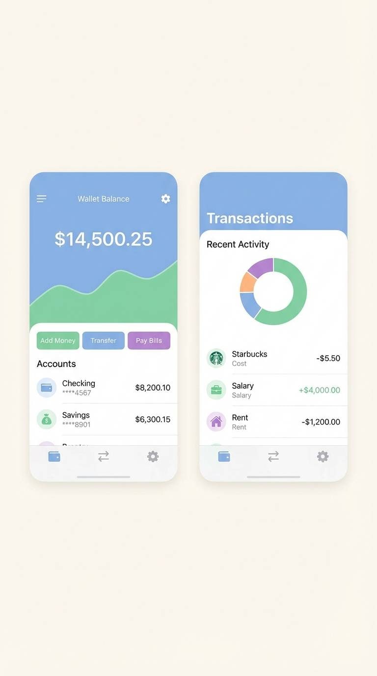 fintech app ui