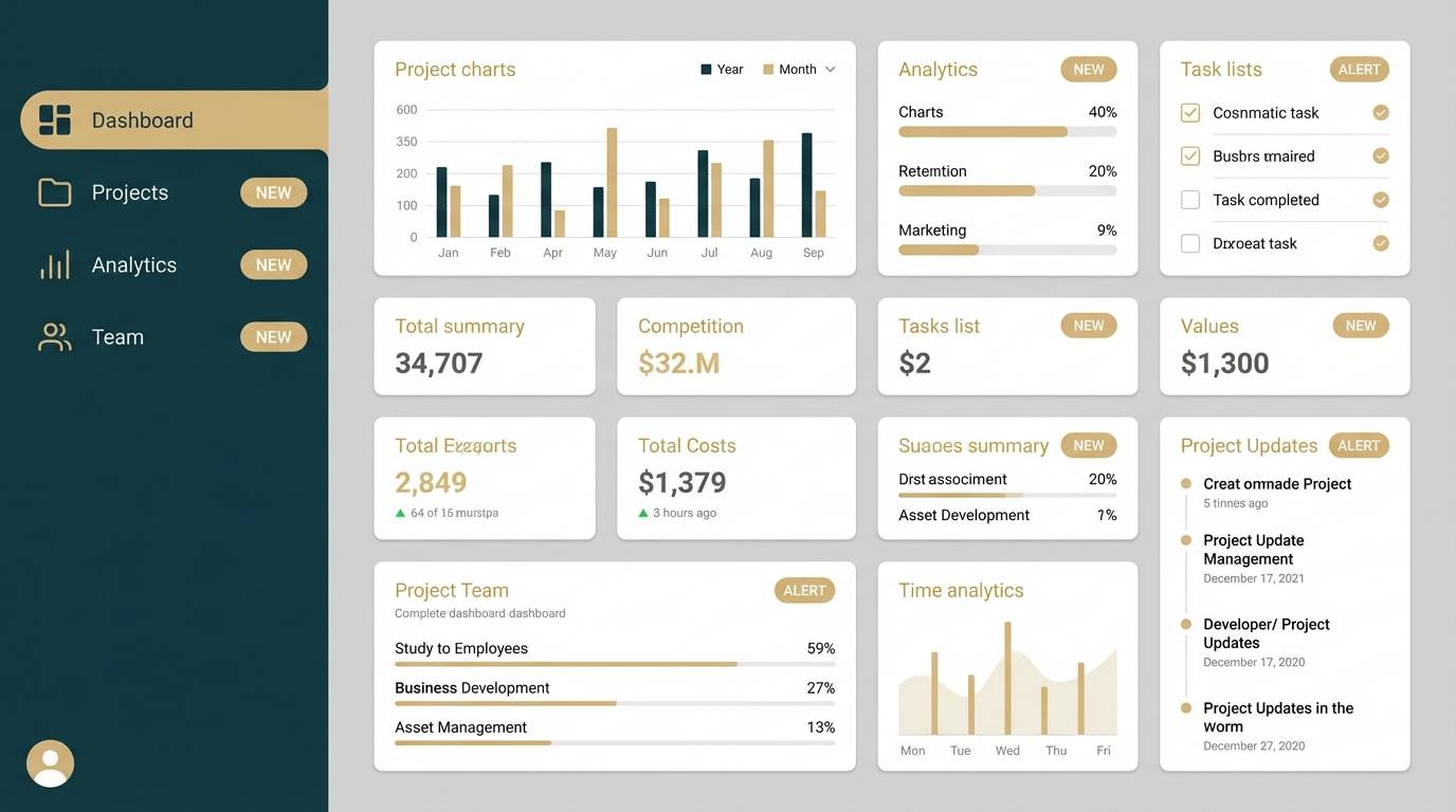 fintech dashboard ui
