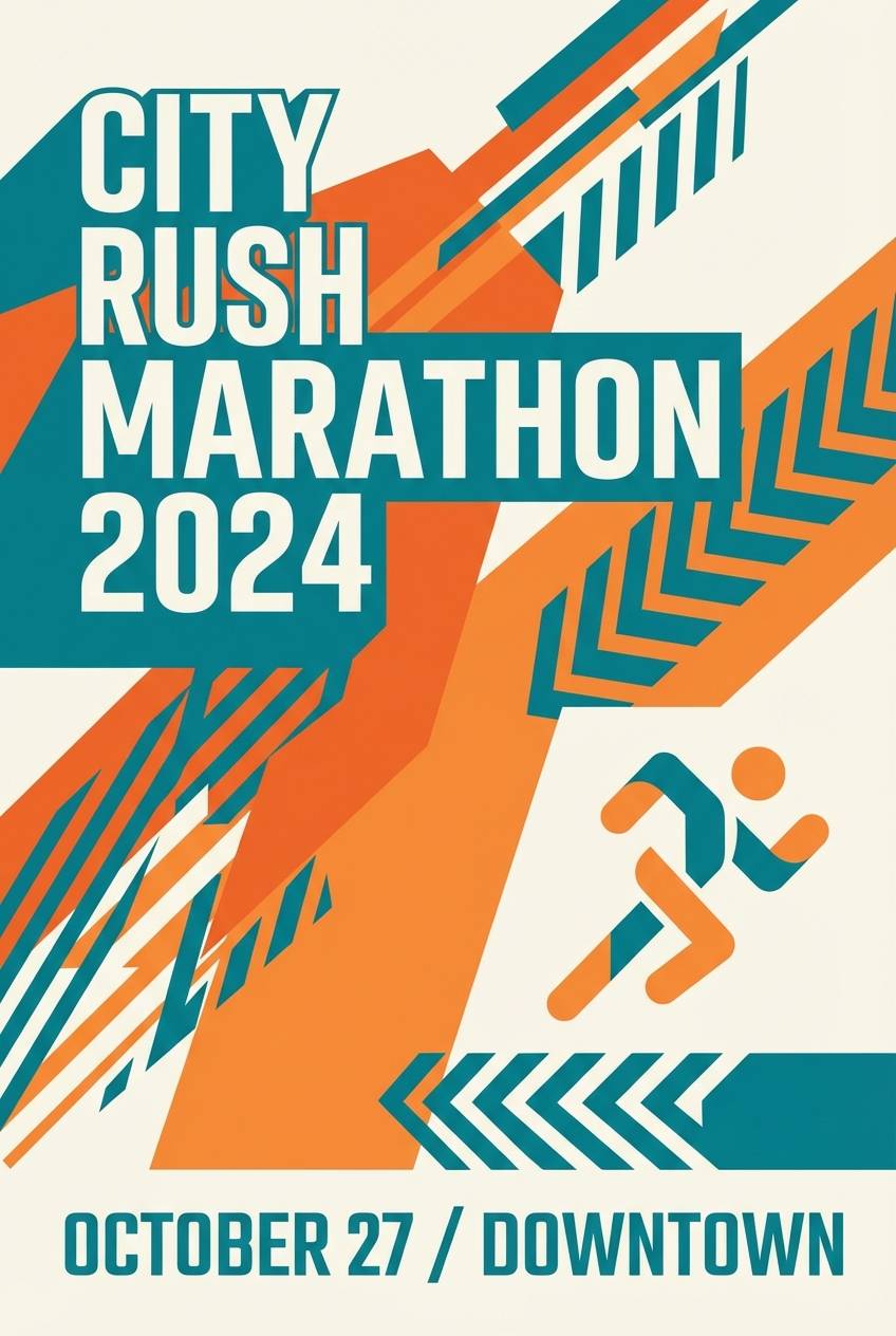 fitness event poster design