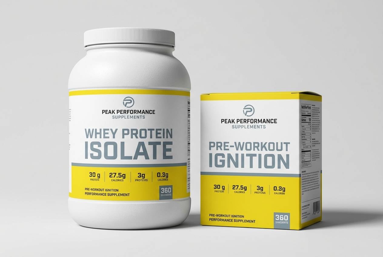 fitness packaging yellow band