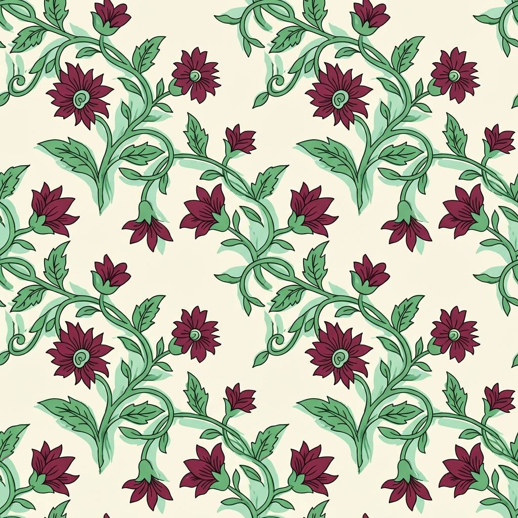 floral textile pattern