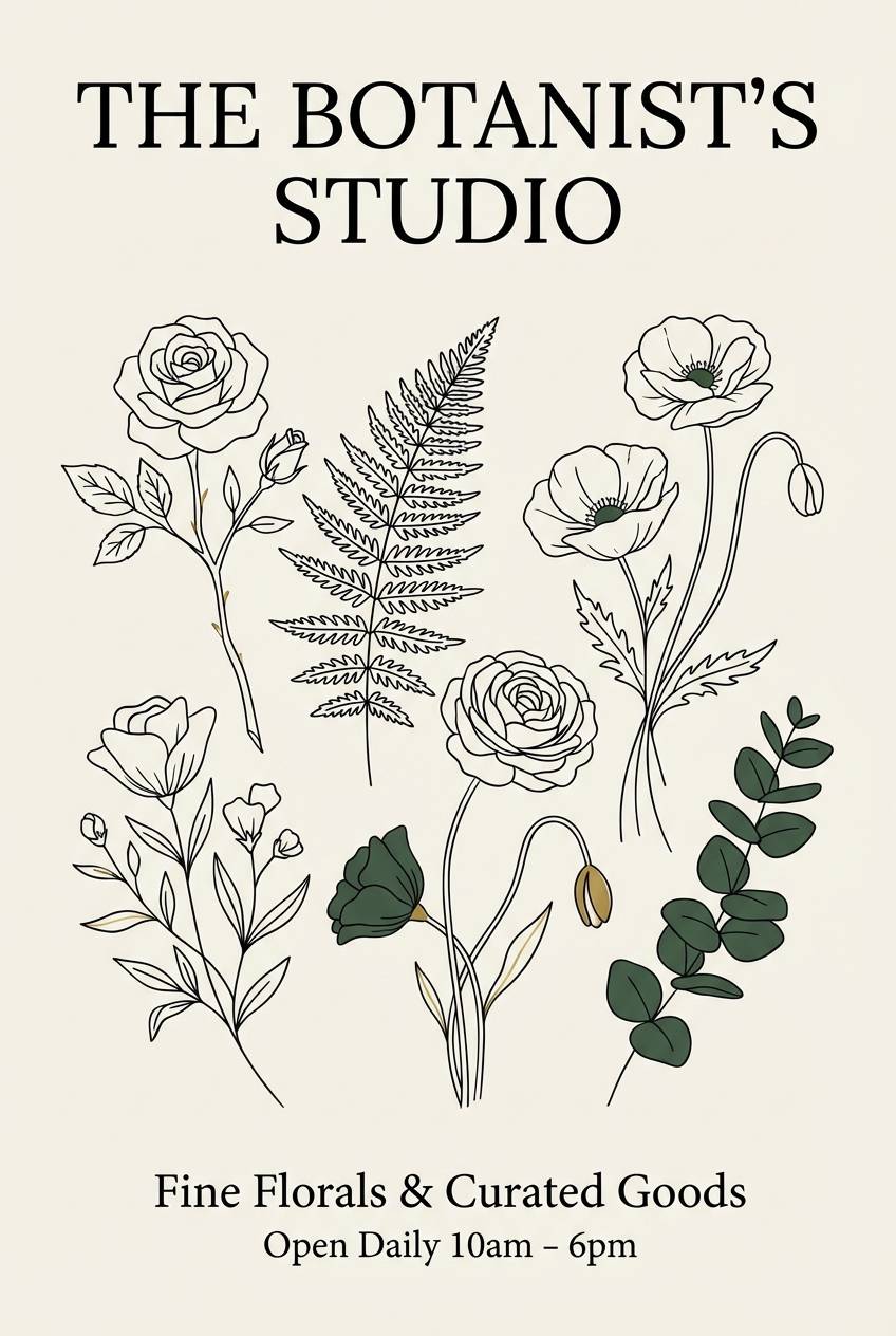 florist promo poster