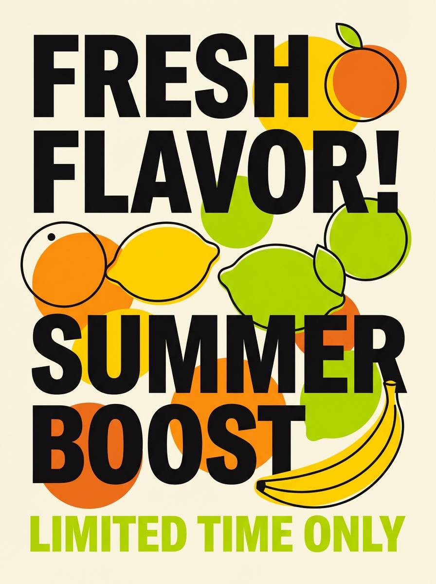 food promo poster design