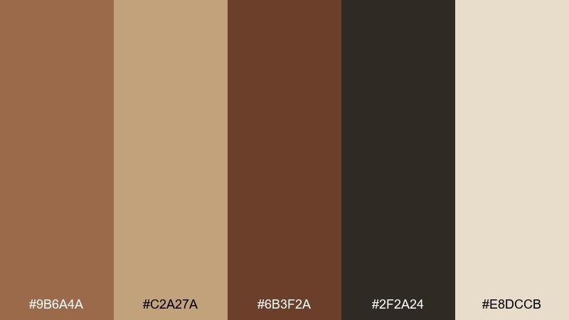 foundry clay color palette with hex codes
