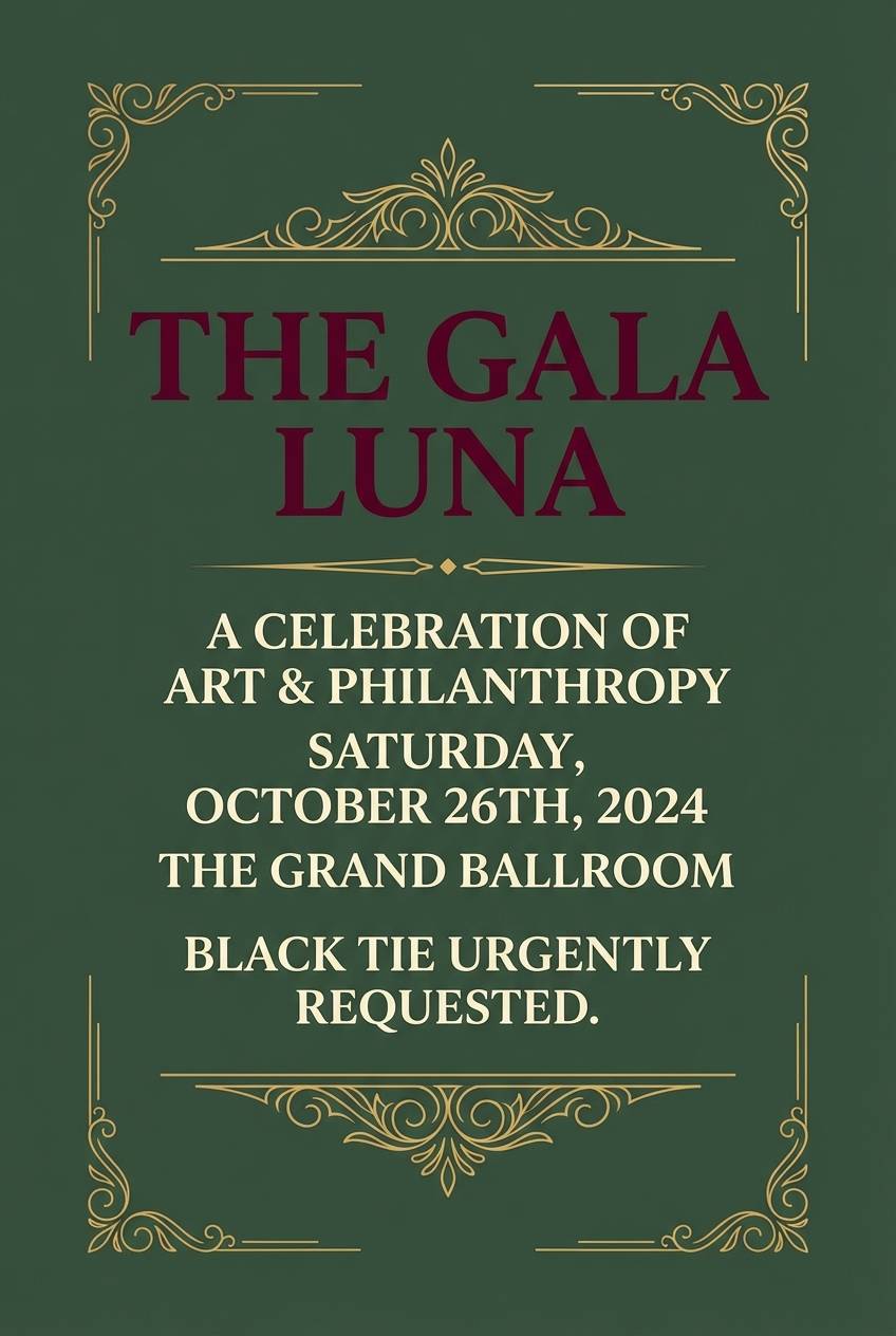 gala event poster