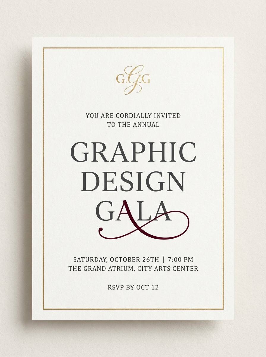 gala invitation design