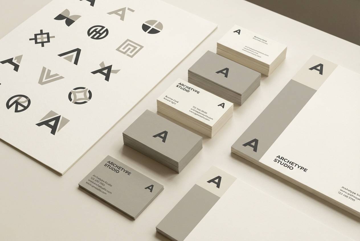 gallery brand identity set