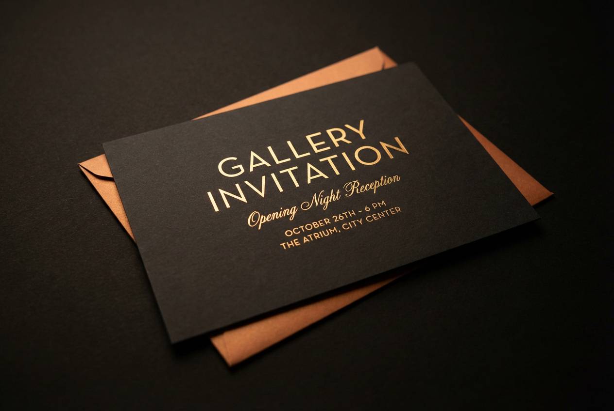 gallery invitation card