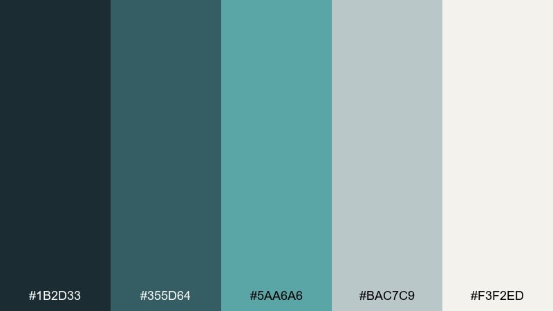 gallery wall color palette with hex codes