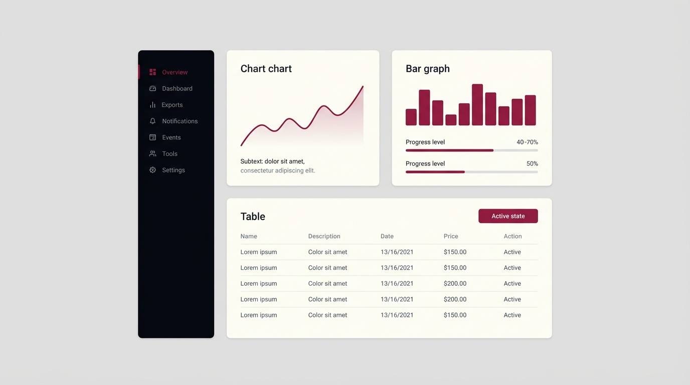 garnet ui dashboard