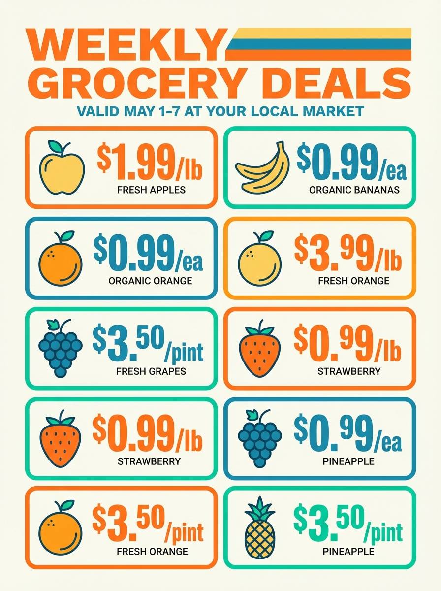 grocery promo flyer