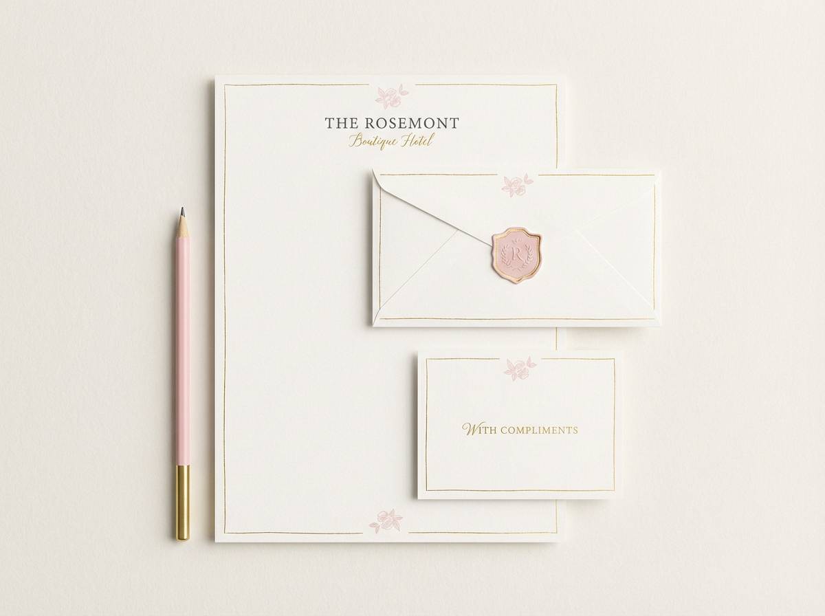 heirloom hotel stationery