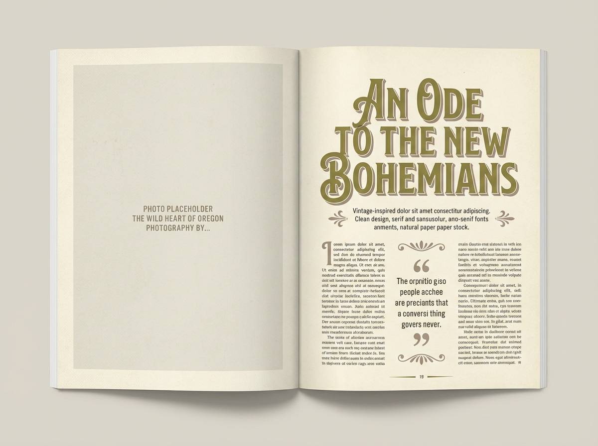 heritage editorial layout