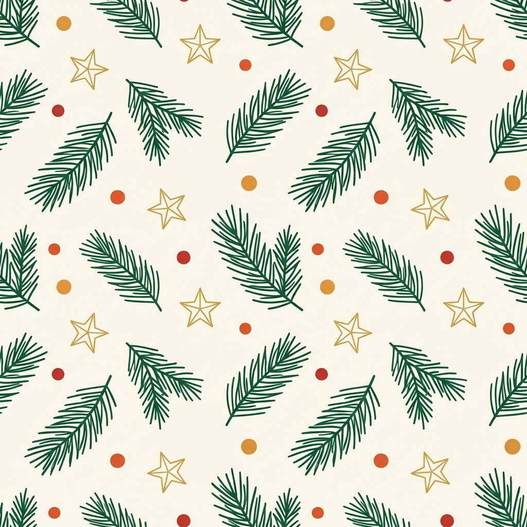 holiday wrap pattern in green