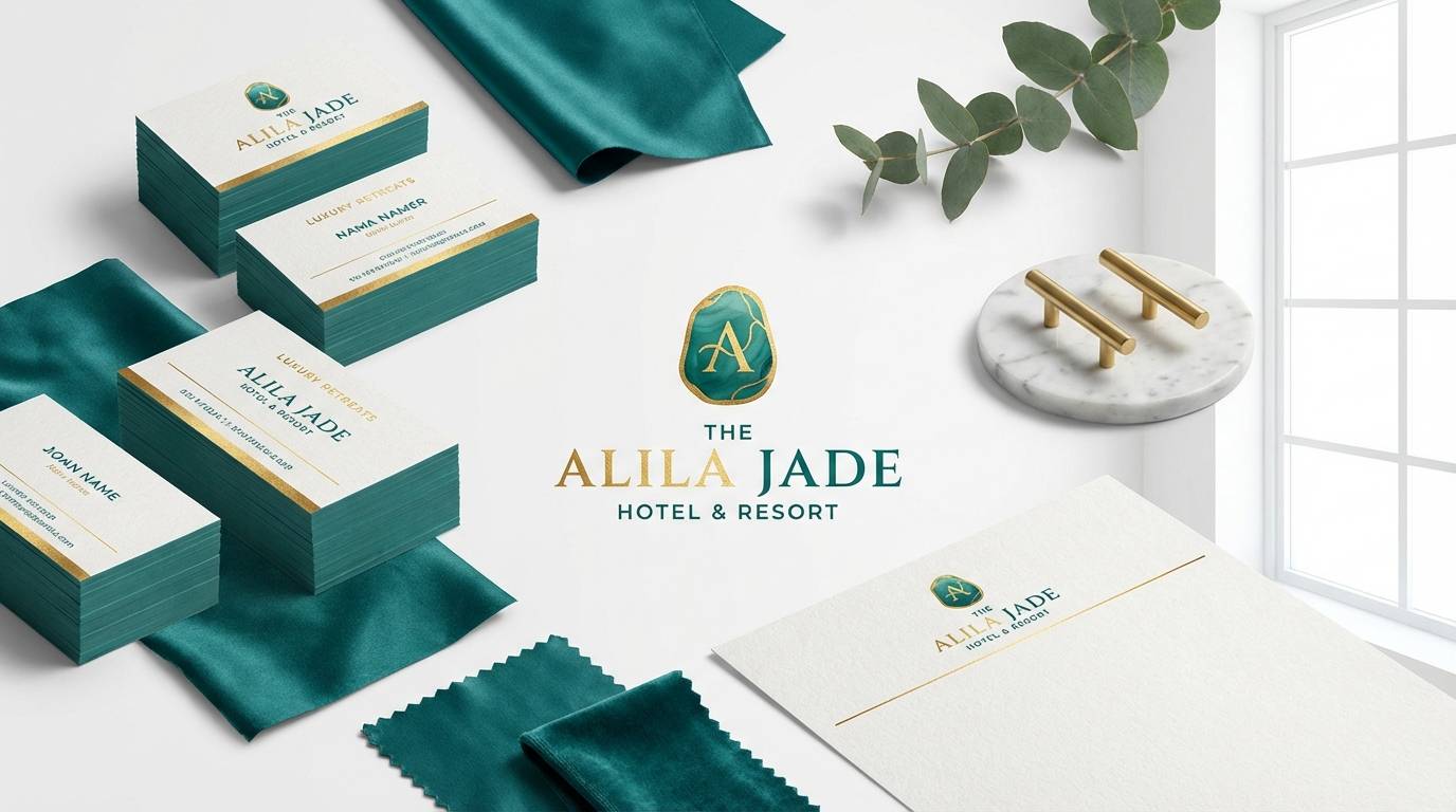 luxury hotel branding set