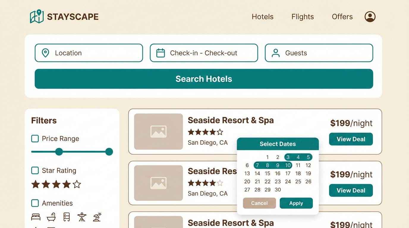 hotel ui kit