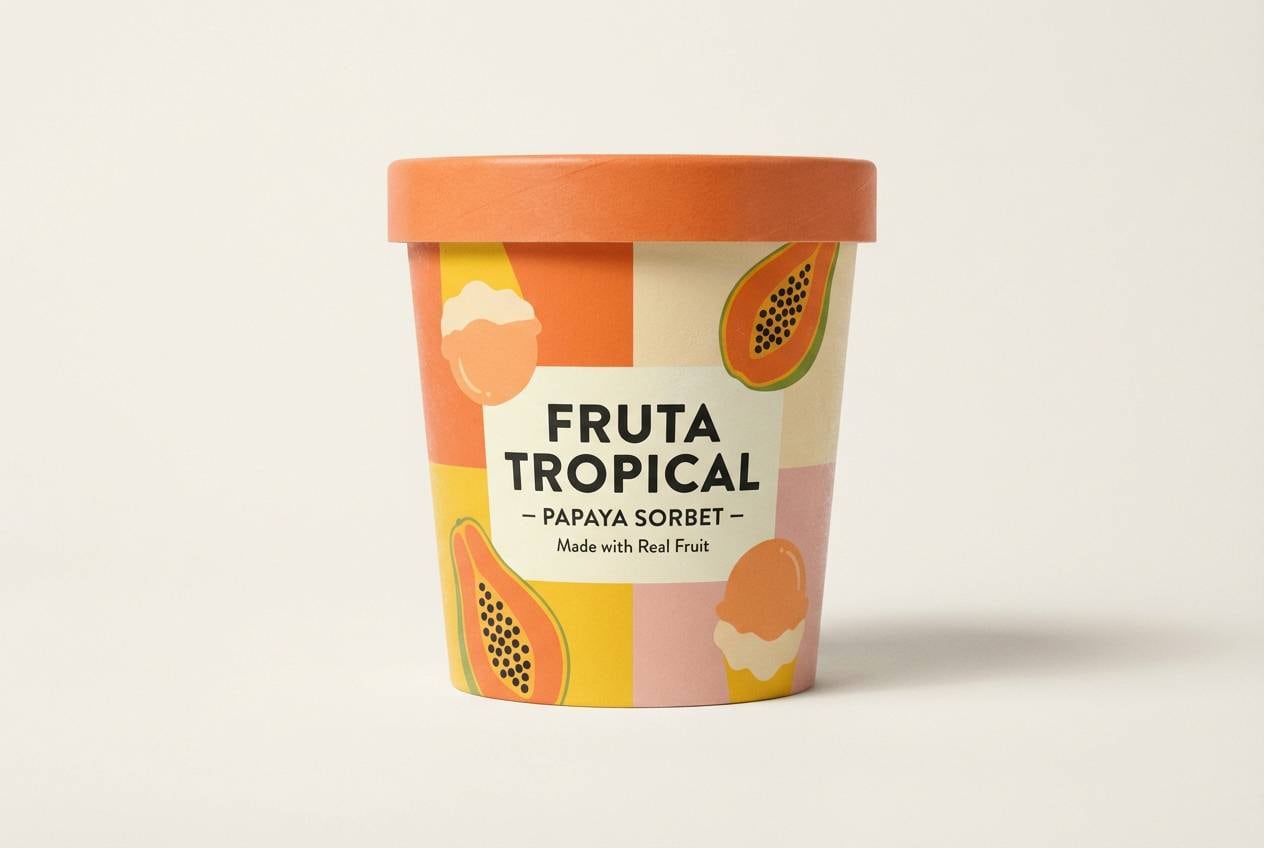 ice cream pint packaging