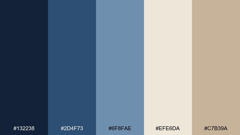 ink and oat color palette with hex codes