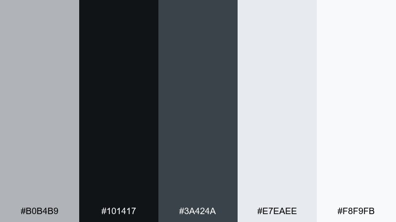ink pearl color palette with hex codes