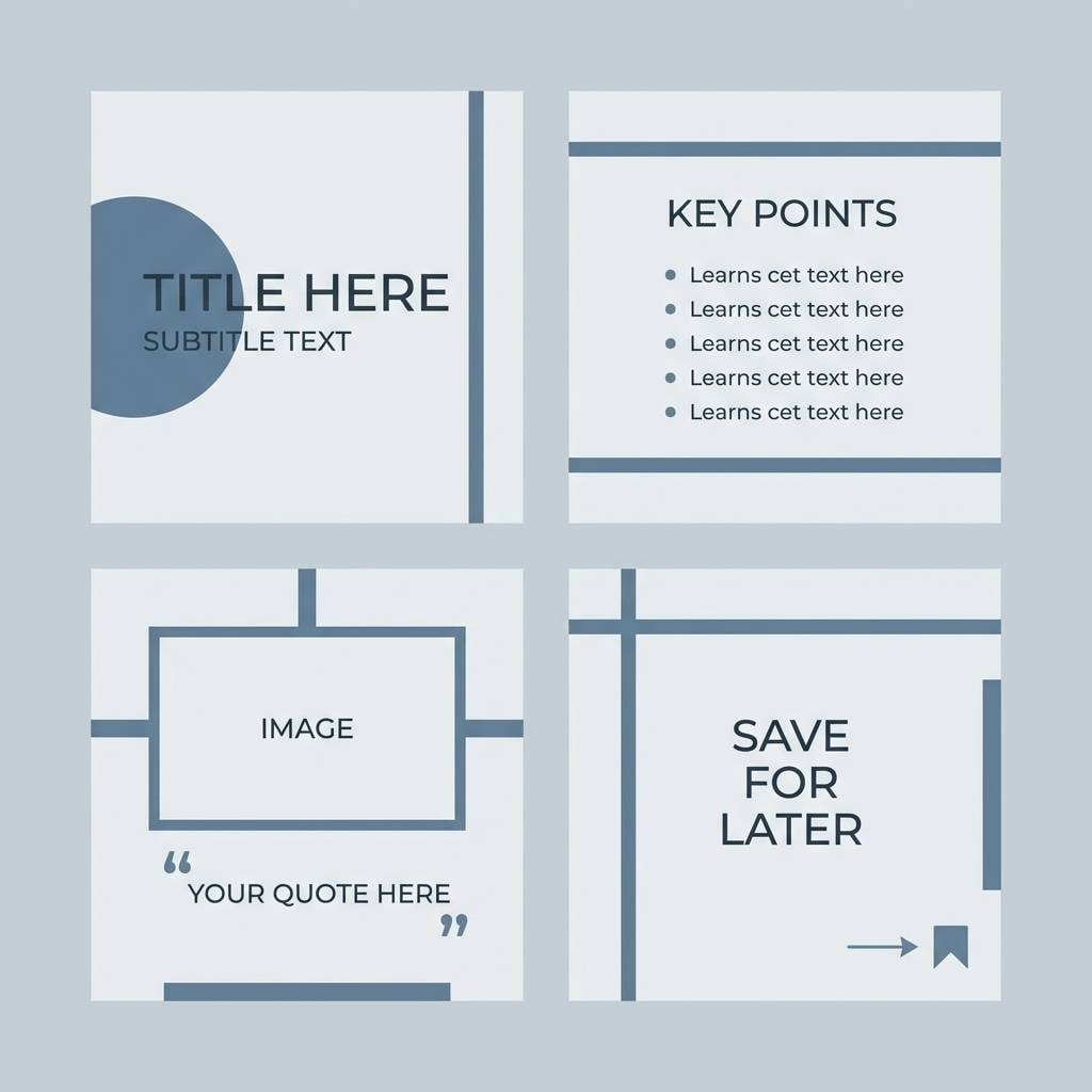 neutral instagram templates