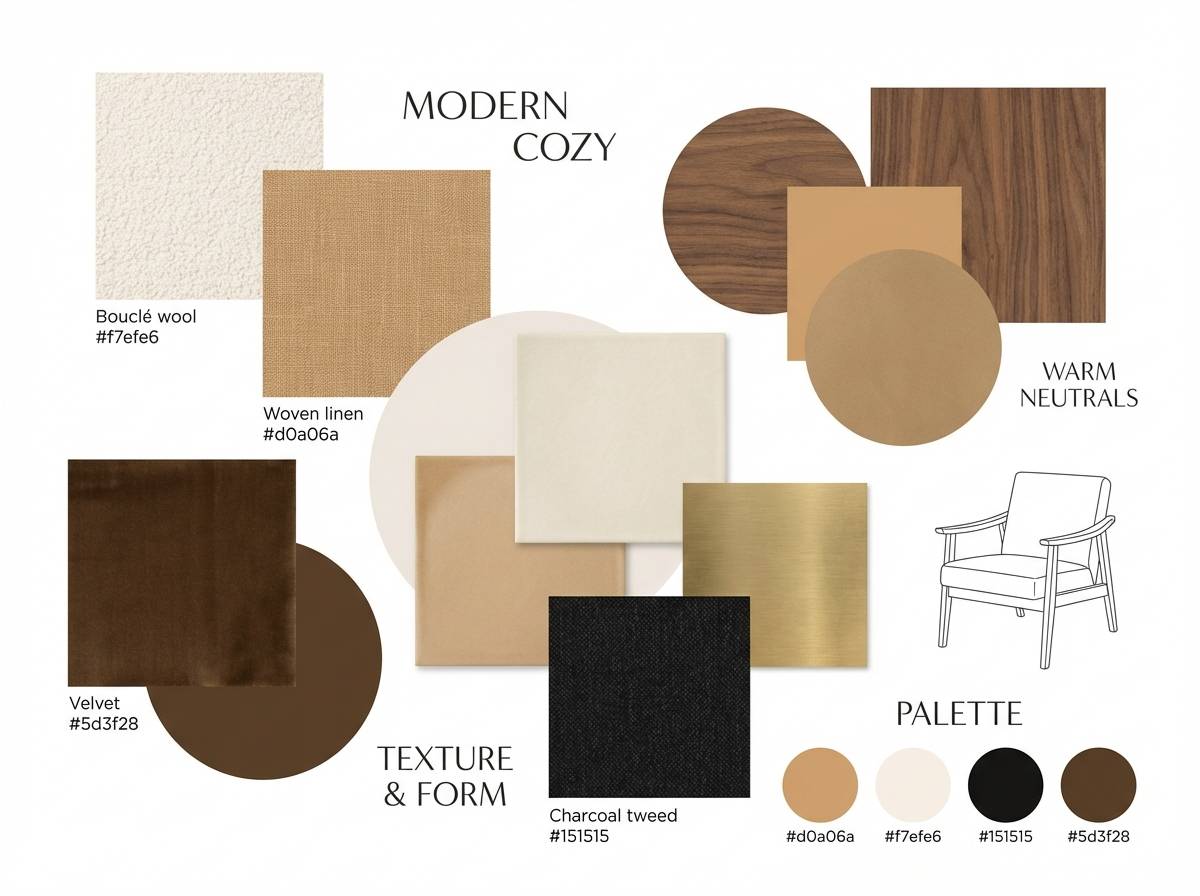 interior mood board collage