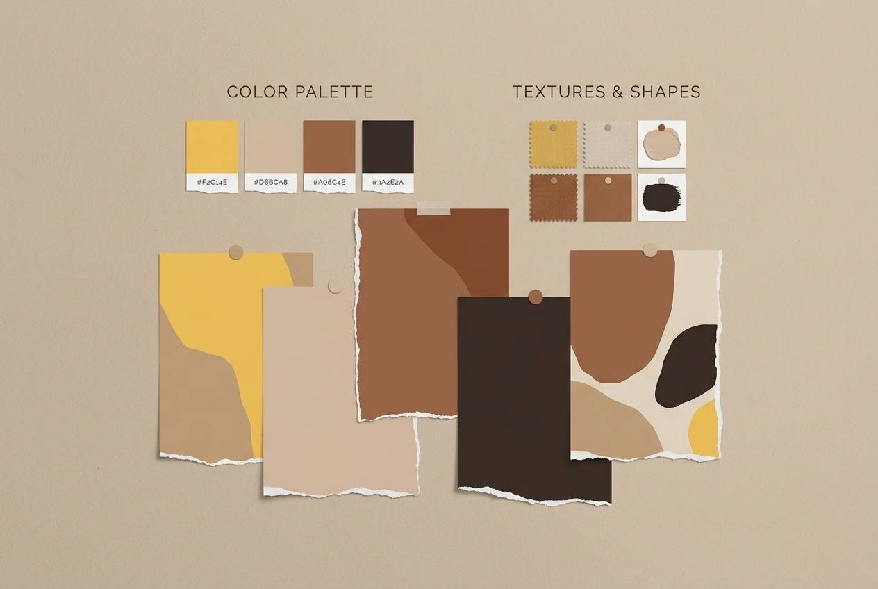 sandstone interior moodboard