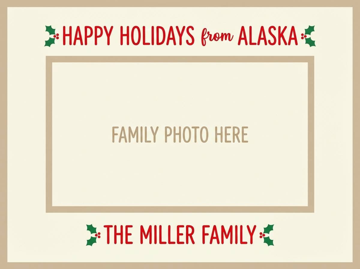 ivory holly card layout