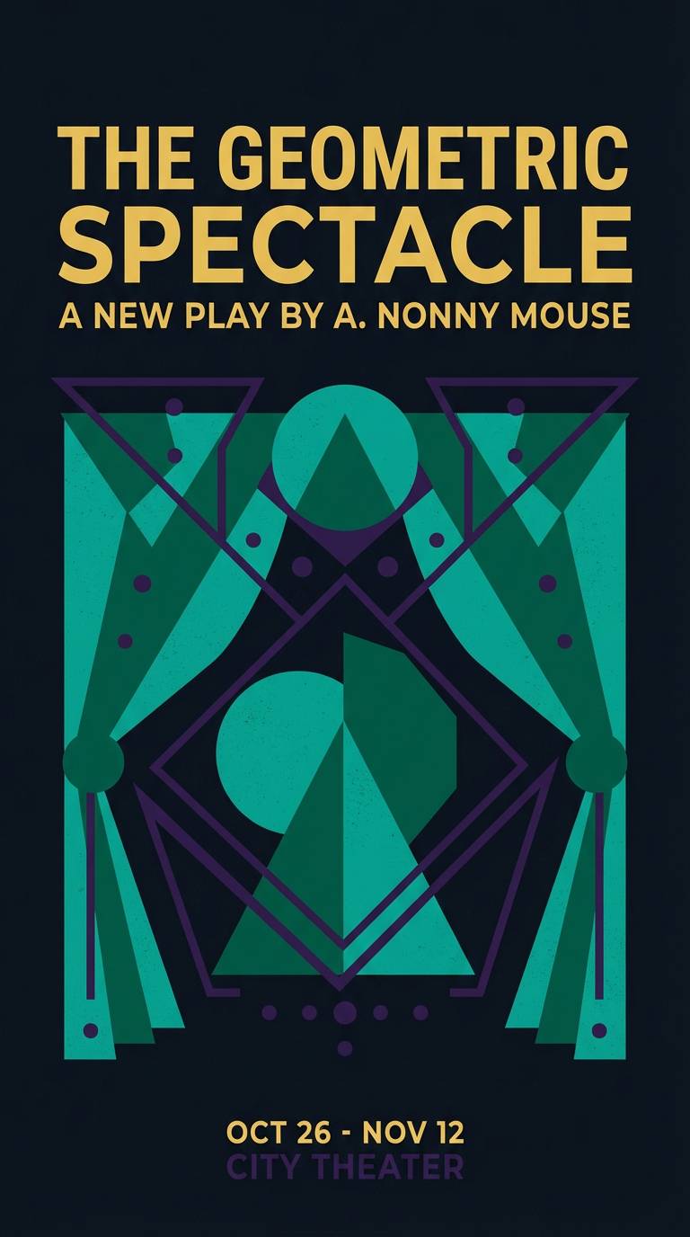 jewel tone theater poster