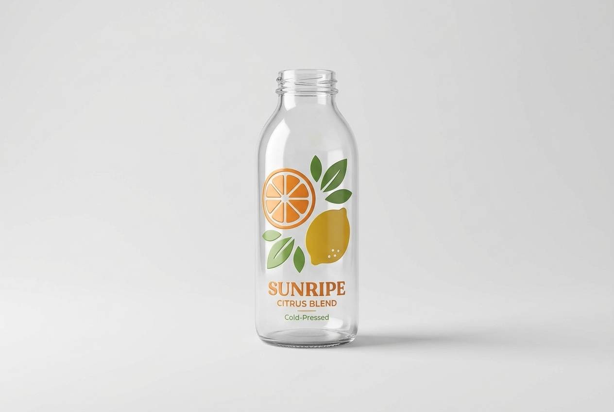 citrus juice label design