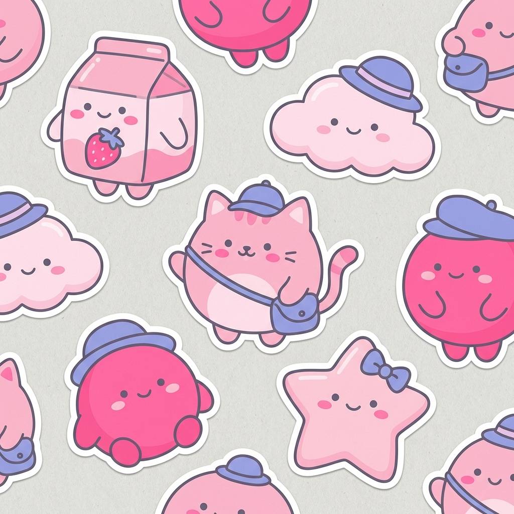kawaii sticker pack