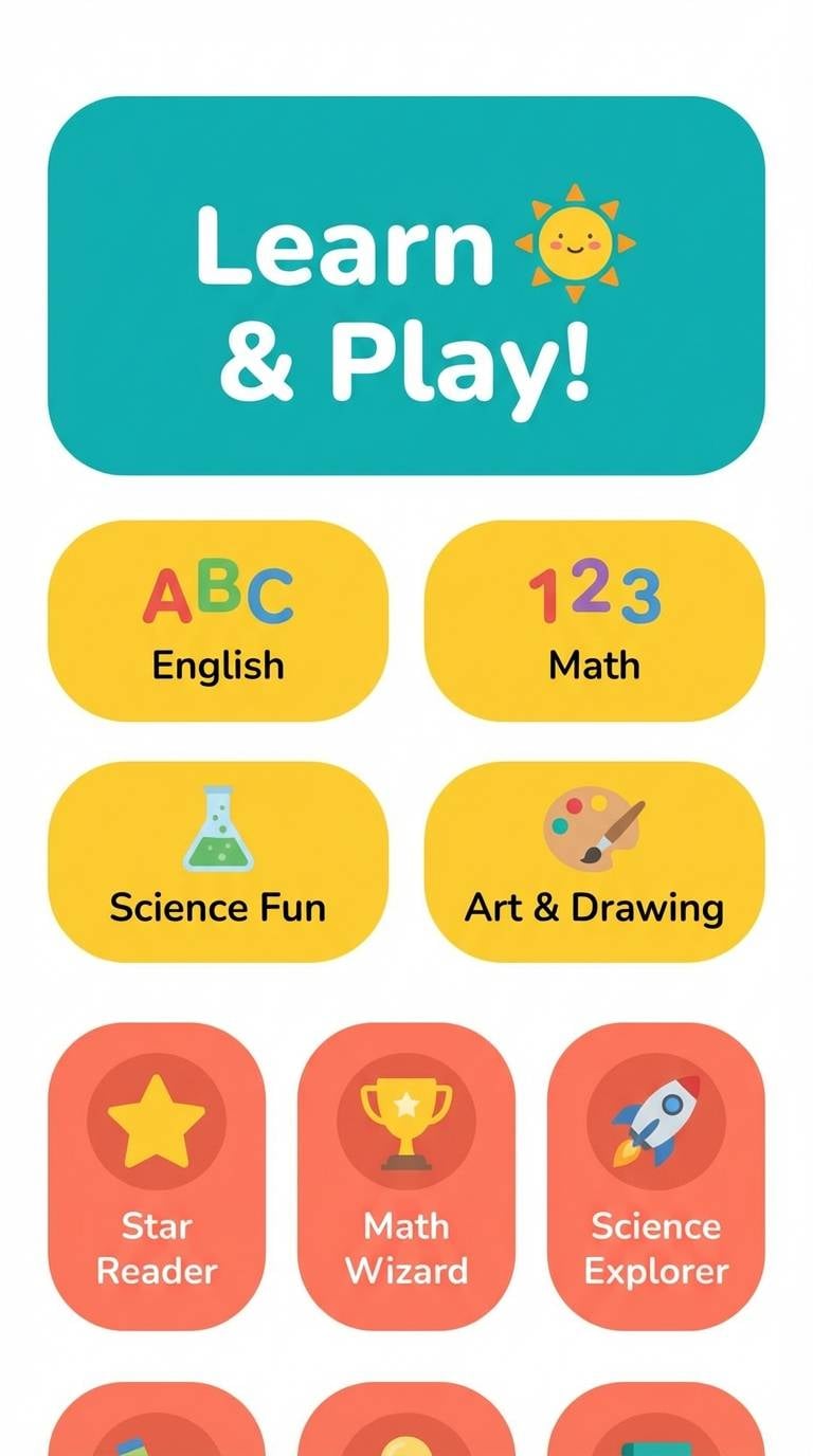 kids app ui