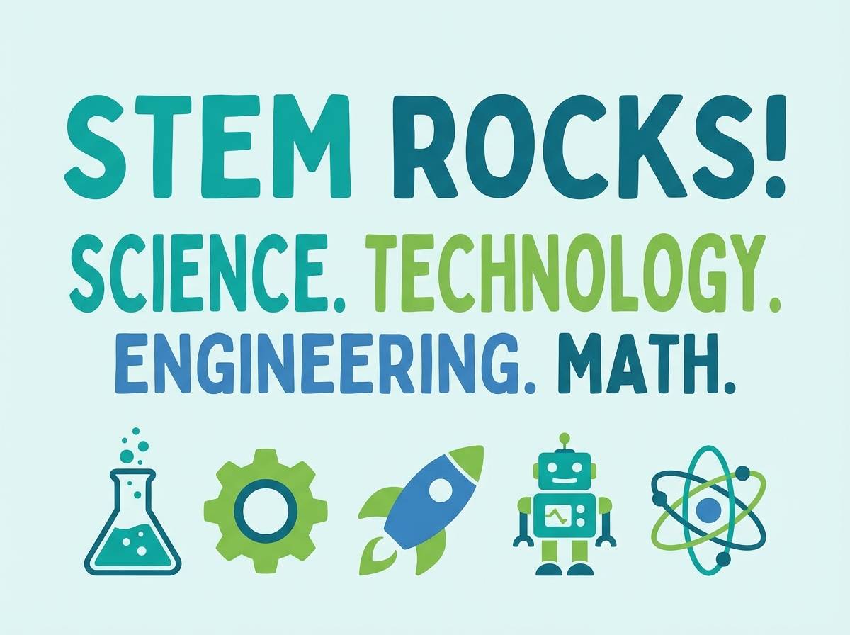 kids stem poster design