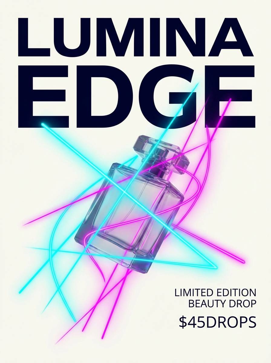 beauty drop poster design