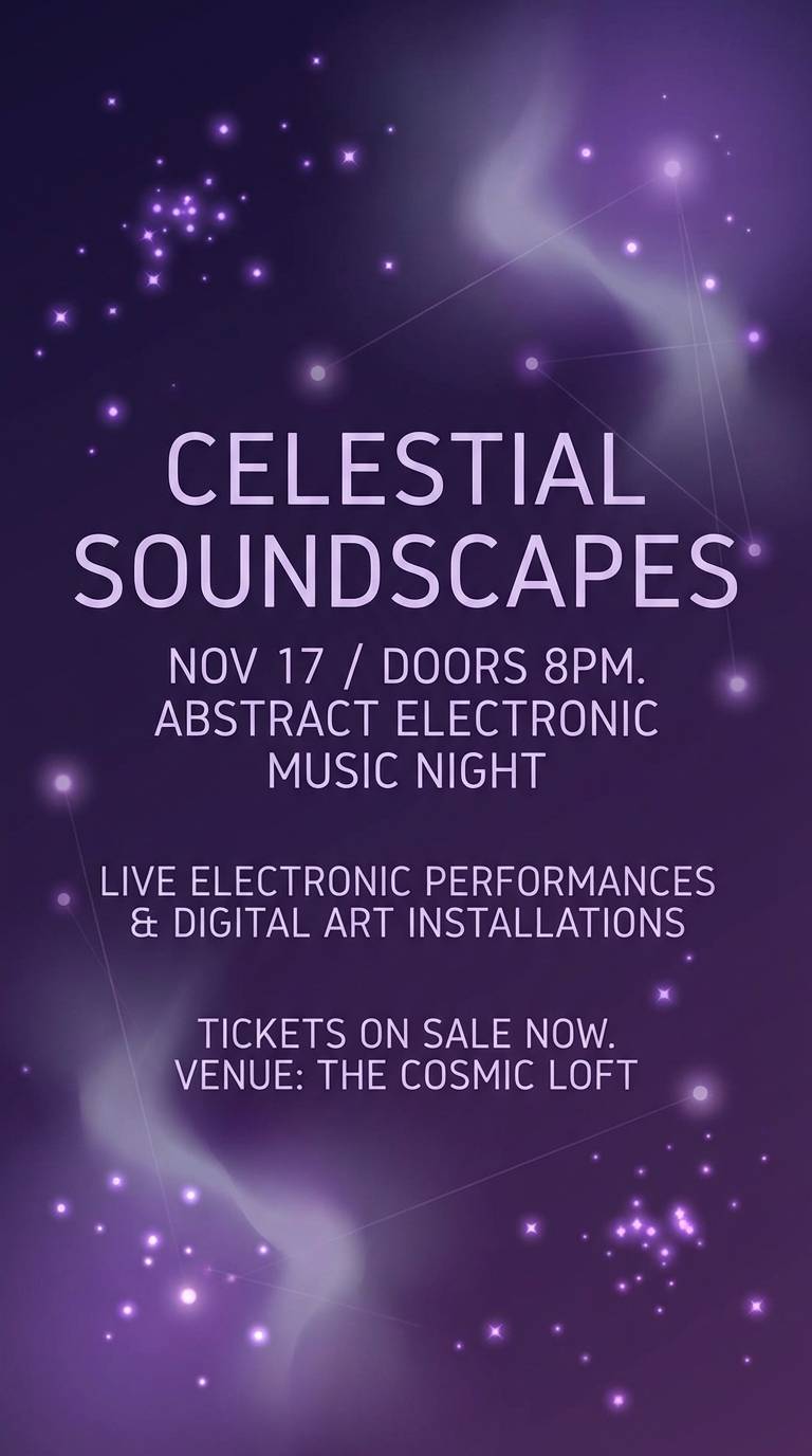 lavender night music poster