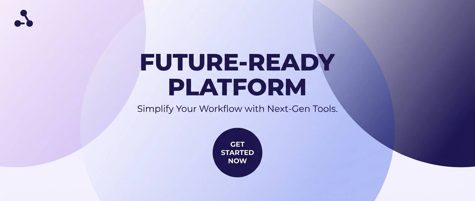 lavender tech landing hero