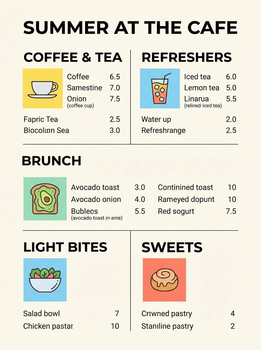 lemonade summer menu