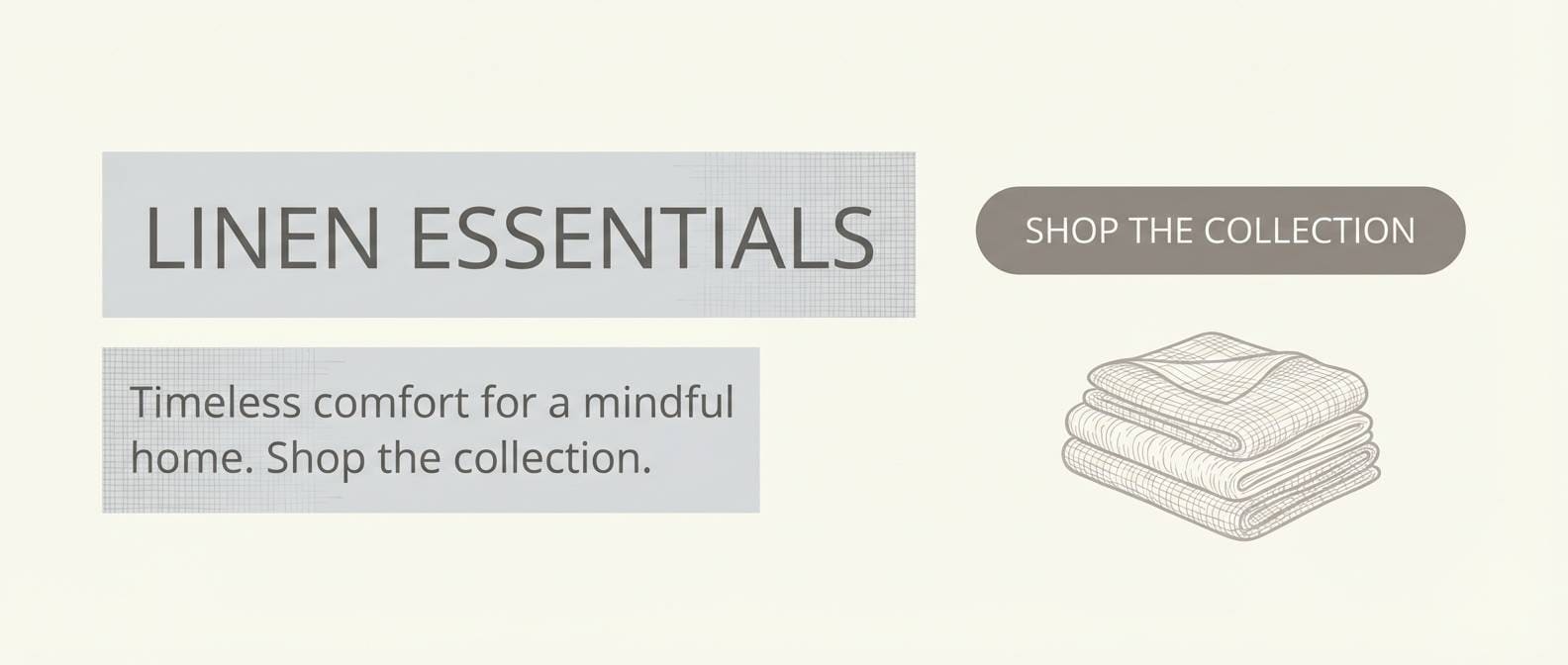 linen banner in creamy neutrals