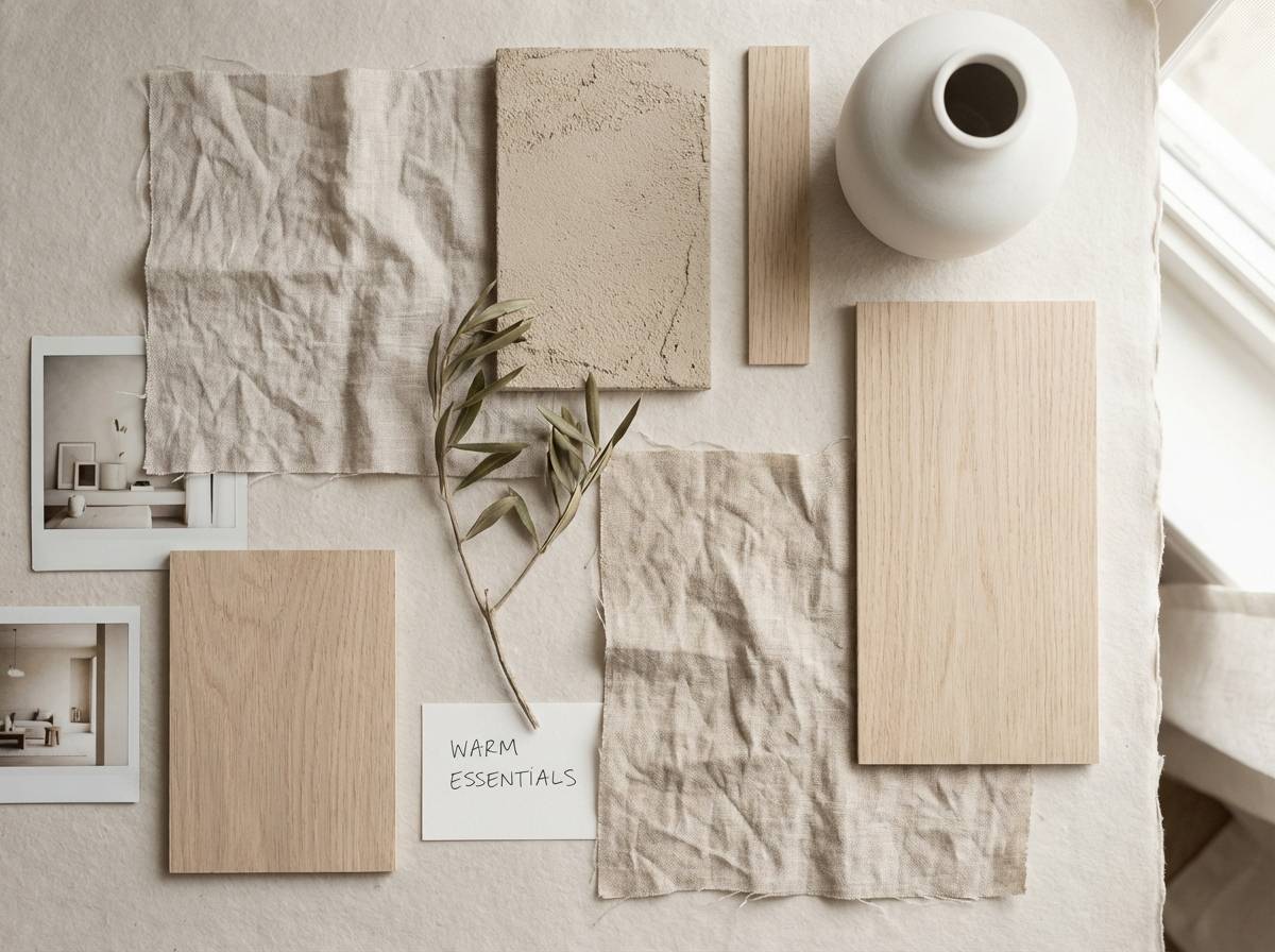 linen and sand interior board