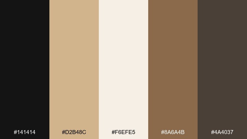 linen shadow color palette with hex codes