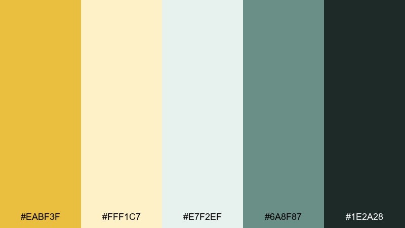 luxe spa color palette with hex codes