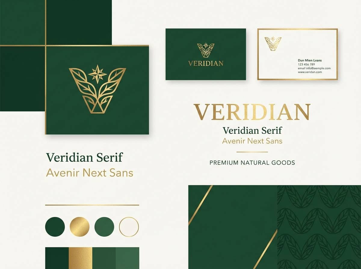 premium branding board layout