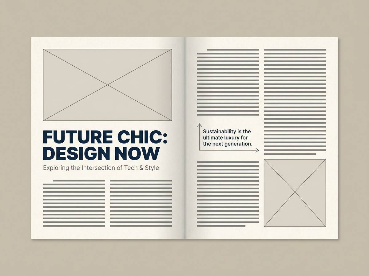 magazine editorial layout